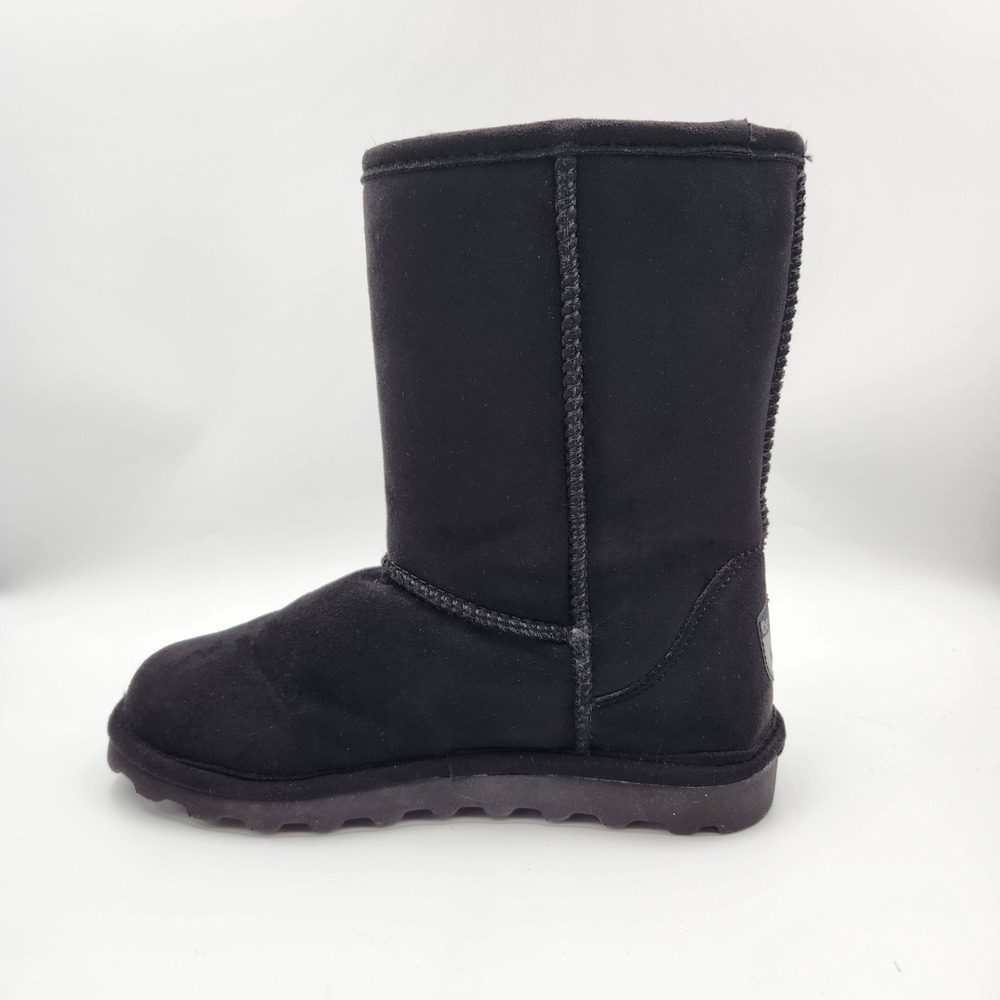 Bearpaw Black Suede‎ Winter Boots Womens Size 7 Mid Calf Outdoor Casual Fashion - Picture 6 of 14